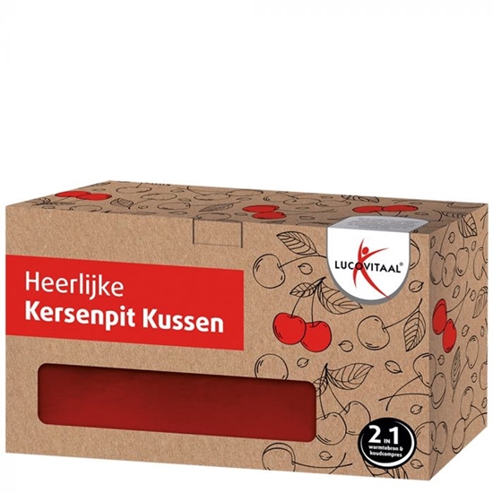 LUCOVITAAL KERSENPIT KUSSEN VIERKANT